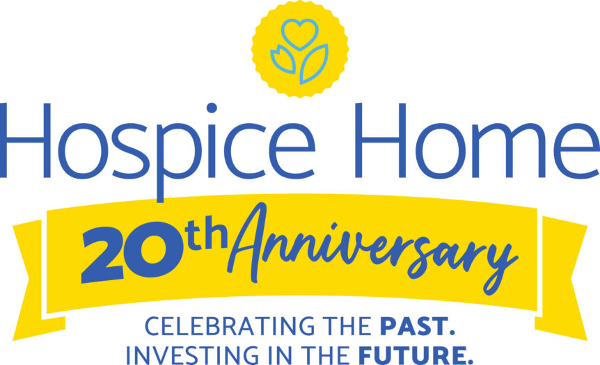 visiting nurse hospice home 20th anniversary logo design