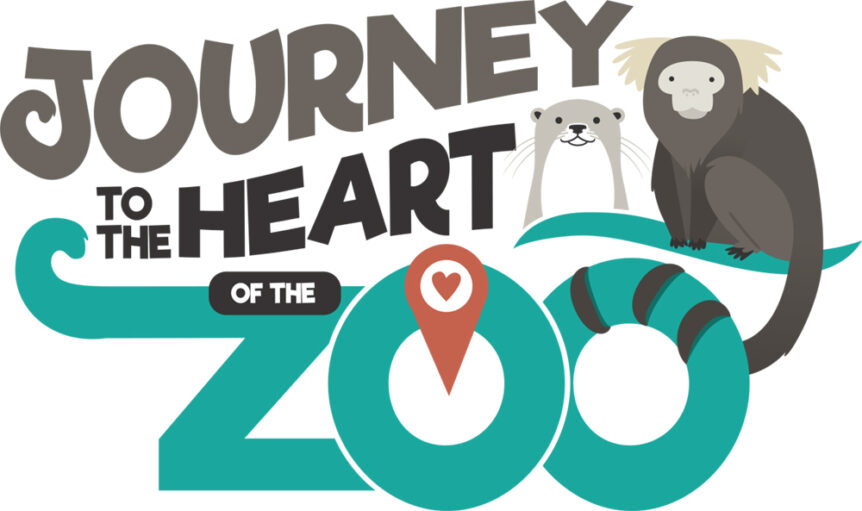 fort wayne children's zoo journey to the heart of the zoo logo design