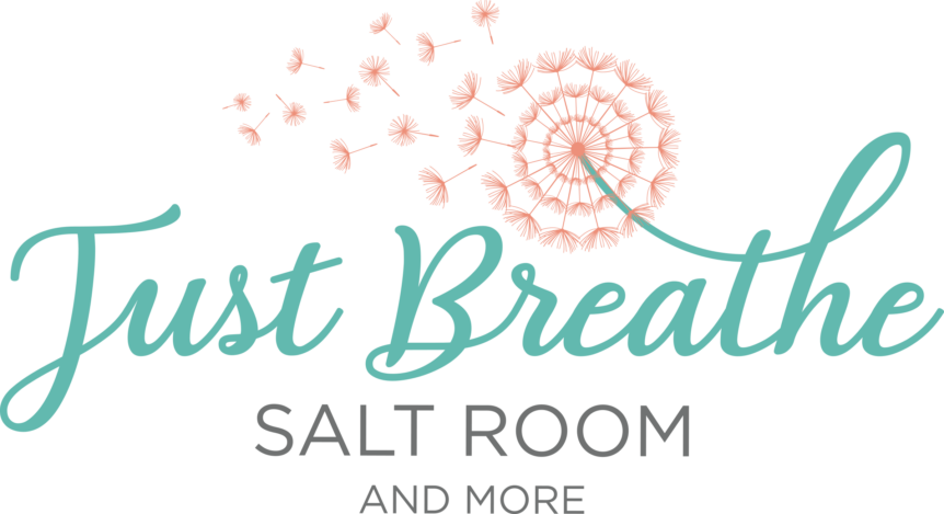 just breathe salt room logo design