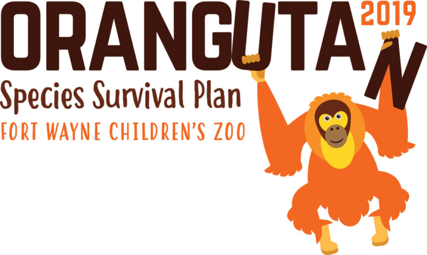 fort wayne children's zoo SSP orangutan logo design