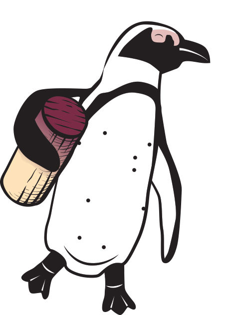 fort wayne children's zoo custom penguin illustration