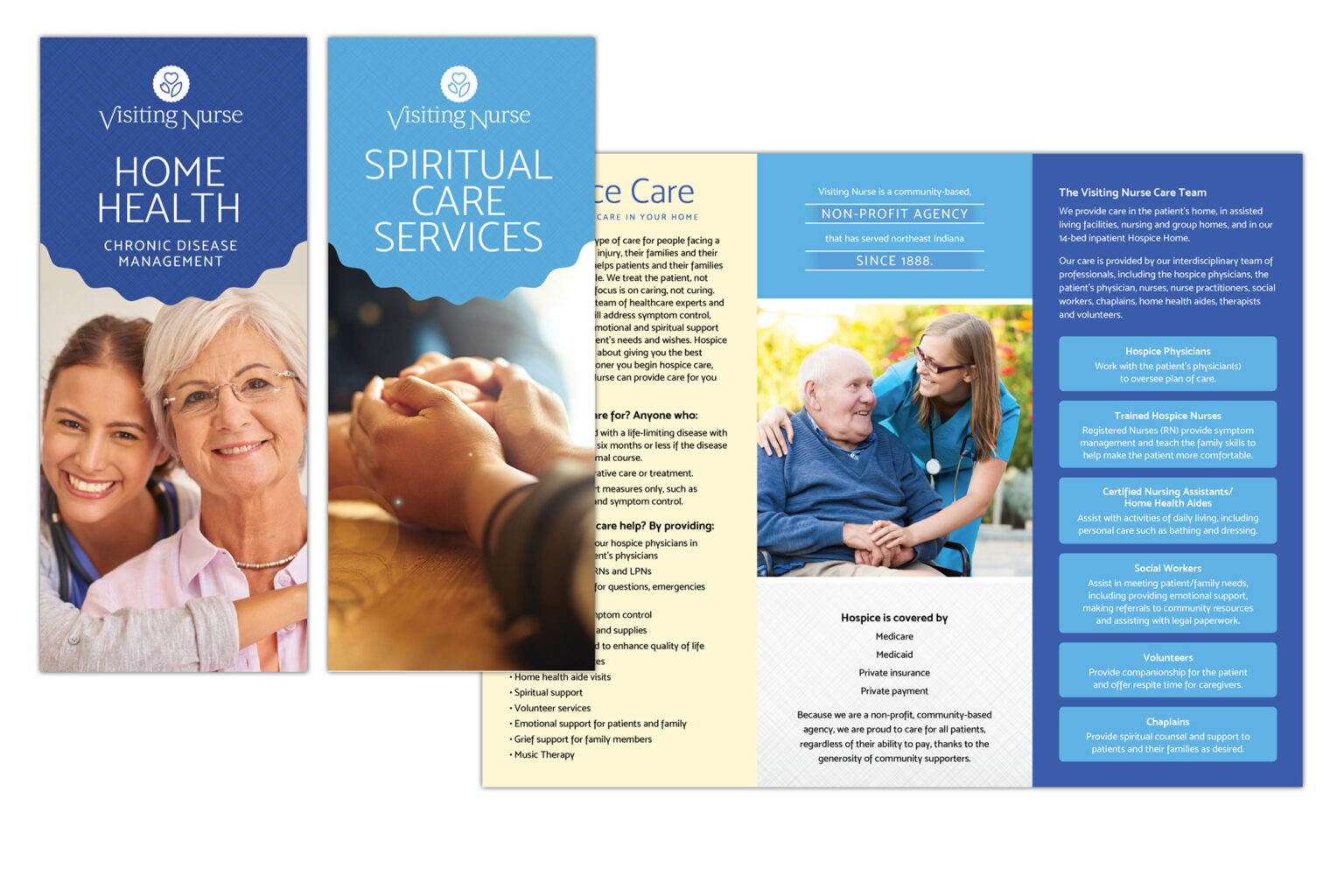 Visiting Nurse Brochures - Just Sue Graphic Design