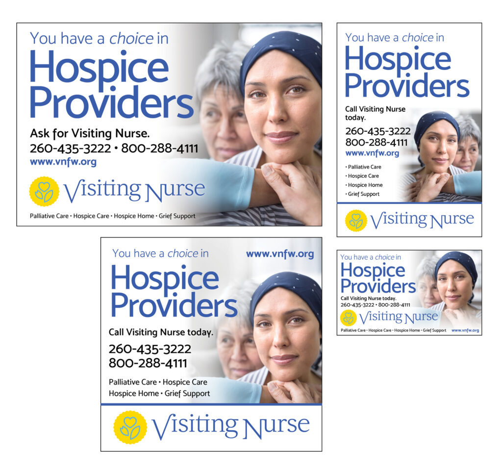 Visiting Nurse Ad Campaign - Just Sue Graphic Design